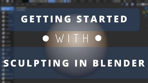 Getting Started with sculpting in Blender - Tutorials, Tips and Tricks ...