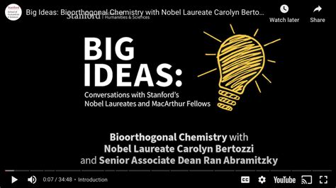 Listen: Big Ideas - Bioorthogonal Chemistry with Nobel Laureate Carolyn ...