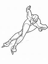 Speed Skating Coloring Pages Pdf Idea  Coloringfoldercom sketch template