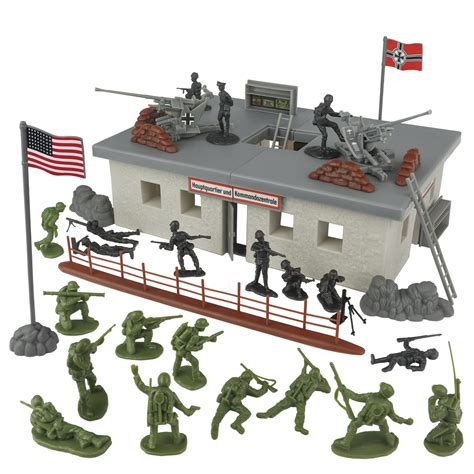 BMC WW2 Secret Stronghold - 36pc Plastic Army Men Bunker Playset – BMC Toys