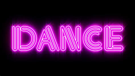 Pink Dance Neon Sign Stock Motion Graphics SBV-302955656 - Storyblocks