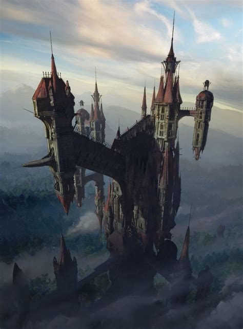 The Art Of Castlevania's Netflix Series | Fantasy castle, Fantasy landscape, Dark fantasy art