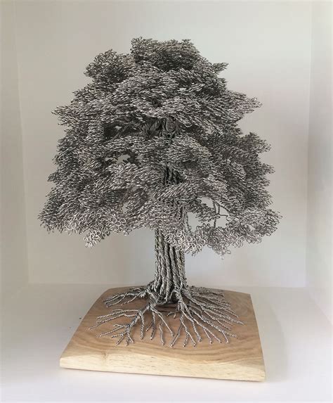 Artist Turns Single Strands Of Wire Into Elaborate Tree Sculptures ...