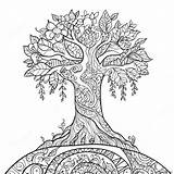 Positive Karma Tree Coloring Page 41554 32841 sketch template