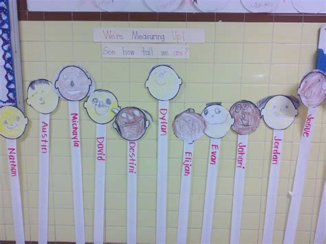 Nonstandard Measurement: Comparing height in our preschool classroom... Measurement Kindergarten ...