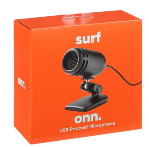 Onn Microphone Onn 100009002 Surf Onn USB Podcast Microphone with ...