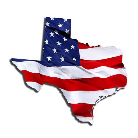 Texas Waving USA American Flag. Patriotic Vinyl Sticker – ROE Graphics ...