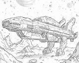 Space Ship Coloring Pages sketch template
