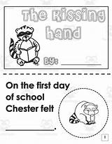 Printable Kissing Hand Coloring Page Sketch sketch template