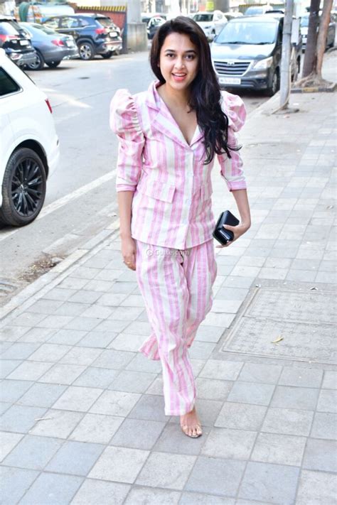 Tejaswi Prakash Sizzles In Stripes