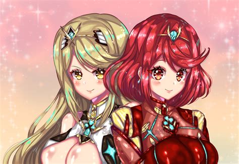 Pyra and Mythra (Fanart) by SakuraChanArt02 on DeviantArt