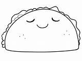 Taco Printable Coloring Page  Free Pages For Kids sketch template