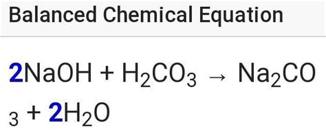 naoh ___h2co3 = na2co3 h20 - Brainly.in