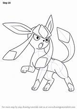 Pokemon Glaceon Coloring Pages sketch template