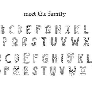 Fonts Procreate Fonts Cute Fonts Kids Fonts Animal Fonts - Etsy