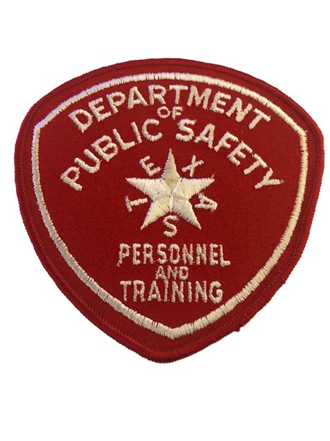 TEXAS DPS TRAINING POLICE PATCH