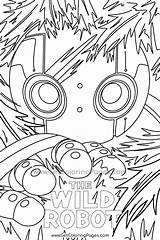 The Wild Robot Coloring Pages  Coloring Nation sketch template
