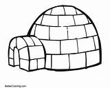 Igloo Of Winter Coloring Pages  Free Printable sketch template