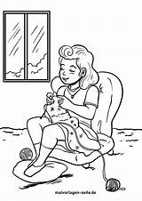 Knitting Coloring Pages  Coloring Nation sketch template