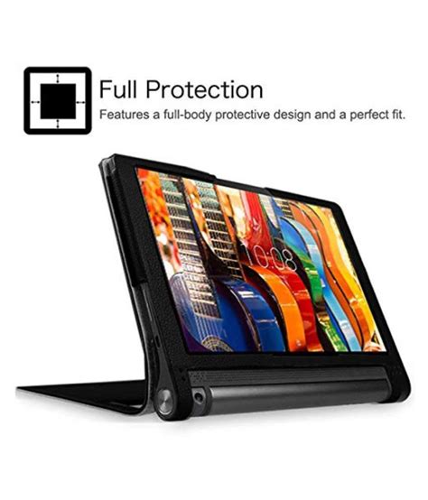 Lenovo Yoga Tab 3 10" Flip Cover By TGK Black - Cases & Covers Online at Low Prices | Snapdeal India