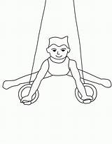 Gymnastics Bars Coloring Pages Sketch Page sketch template