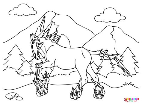 Pokemon Glastrier Coloring Page - Free Printable Coloring Pages