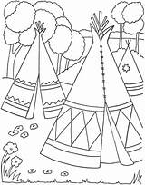 Coloriage Tipi Indien  Télécharger Et Imprimer Gratuit Sur sketch template