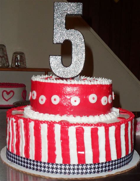 5th Anniversray! | Wedding anniversary cakes, Anniversary cake, Cake