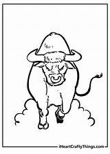 Bull Head Coloring Pages sketch template