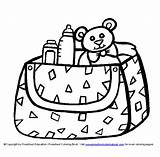 Diaper Coloring Page sketch template