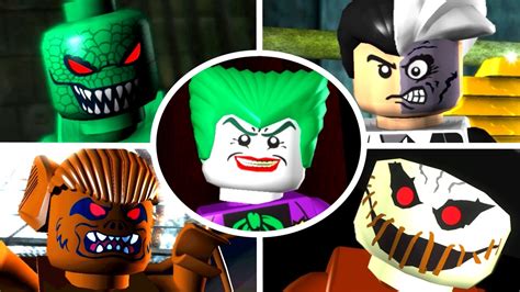 LEGO Batman The Videogame - All 15 Villain Boss Fights (Hero Missions ...