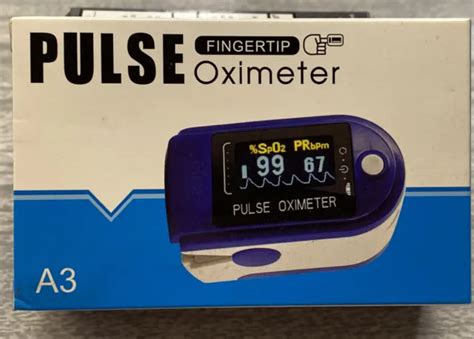 FINGER TIP PULSE Oximeter Meter SpO2 Oxygen Saturation rate Heart Blood ...