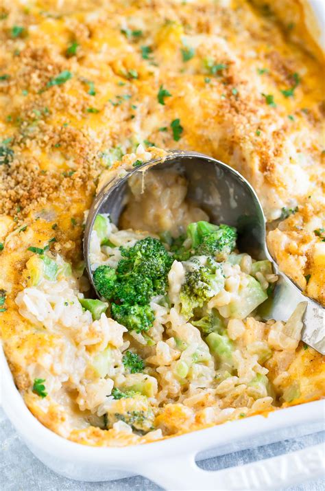 Cheesy Broccoli Rice Casserole - We Love this Vegetarian Recipe!