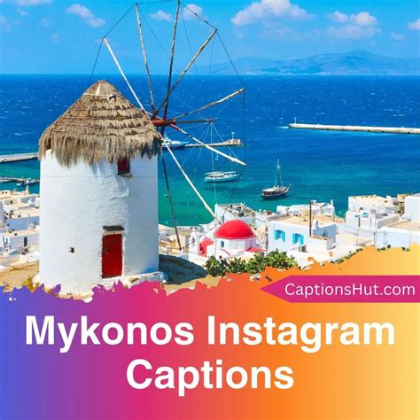 101 Mykonos Instagram Captions with Emojis, Copy-Paste