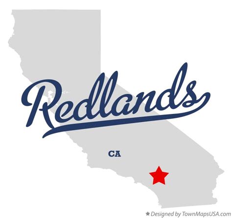 Map of Redlands, CA, California