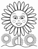 Free Printable Sunflower Coloring Pages For Kids sketch template