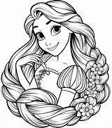 Coloring Pages Rapunzel sketch template