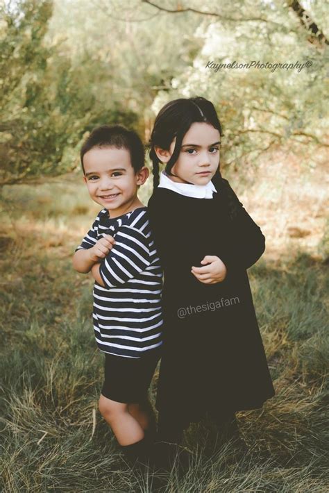 Halloween costumes | DIY kids costumes | Wednesday Addams | Pugsley ...