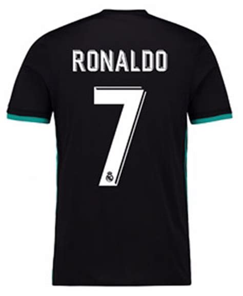 ADIDAS REAL MADRID 2018 AWAY RONALDO BLACK JERSEY - Soccer Plus