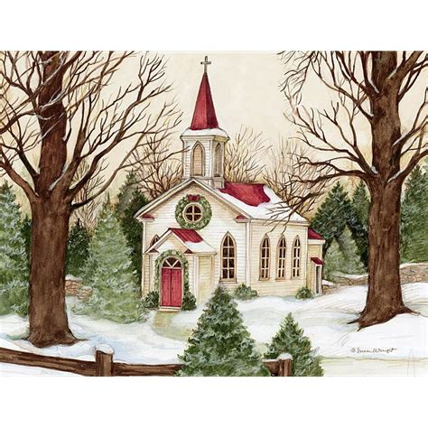 Woodland Church Boxed Christmas Cards (Other) - Walmart.com - Walmart.com