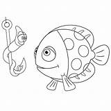 Fish Hooks Coloring Pages sketch template