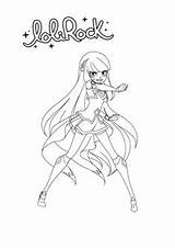 Lolirock Auriana Coloring Page Pages sketch template