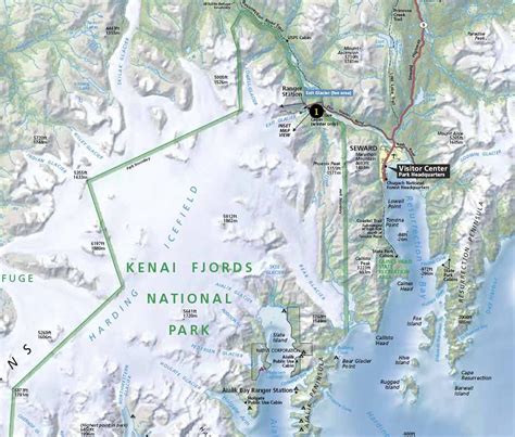 Kenai Fjords National Park Camping - National Parked | Kenai, Kenai fjords, National parks map