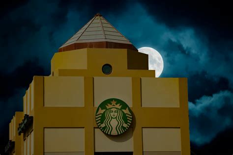 Free stock photo of building, coffee shop at night, logo