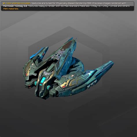 Gunship Starship Spacecraft 3D Model - TurboSquid 1279584