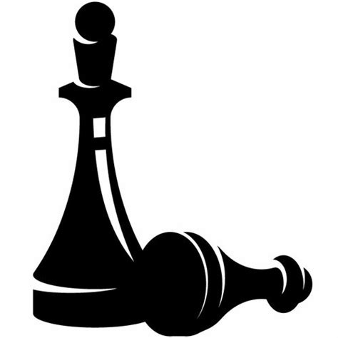 Chess piece silhouette clip art | Public domain vectors