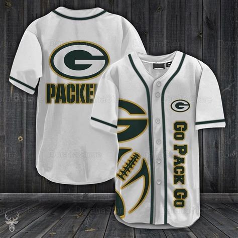 Green Bay Packers NFL 3D Baseball Jersey – Meteew