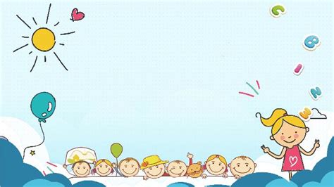 3 cute children's cartoon ppt backgrounds & Google Slides