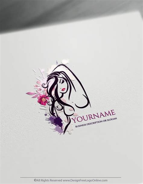 Create a Beauty Logo For Free Using Sexy Woman Logo Design