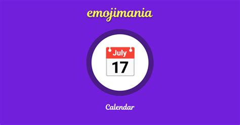 📅 Calendar emoji Copy & Paste - Emojimania